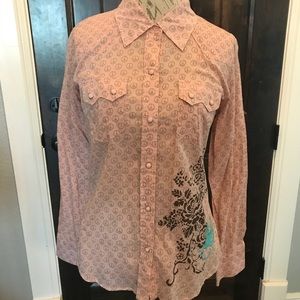 Peach Ivy Jane Embellished Top